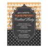 Elegant Damask Halloween Cocktail Party Paper Invitation Card