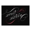 Elegant Flourish Sweet 16 Party Invitation Card