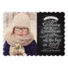Elegant Modern Chalkboard Christmas Photo Card Invitation Card