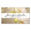Elegant Name With Orchids Business Card Pack Of Standard Business Cards