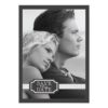 Elegant Ribbon Effect Black & White Save The Date Paper Invitation Card