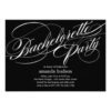 Elegant Script Bachelorette Party Invitation Card
