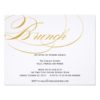 Elegant Script Brunch Invitation - Gold Invitation Card