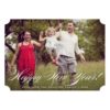 Elegant Script | Happy New Year Photo Flat Card Invitation Card
