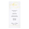 Elegant Script Wedding Menu - Yellow Invitation Card