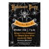 Elegant Spider Halloween Party Invitation Card