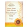 Elegant Sunflower Rehearsal Dinner Invitation Card