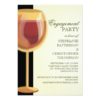 Engagement Party Elegant Wine Themed Invitation Card
