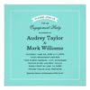 Engagement Party Invitation | Aqua Blue