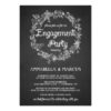 Engagement Party Invitation - Floral Chalkboard Invitation Card