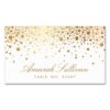 Faux Gold Foil Confetti Dots Elegant Place Cards Double-Sided Standard Business Cards (Pack Of 100)