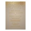 Faux Gold Foil Confetti Dots Wedding Invitation Card