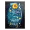Fireflies & Rustic Mason Jar Whimsical Anniversary Invitation Card