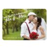 First Christmas As Mr. And Mrs. Two Photo Card Invitation Card