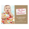 First Christmas | Holiday Photo Card Invitation Card