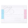 First Communion Or Baptism Rsvp | Blue Paper Invitation Card