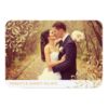 Flat Photo Thank You Card | Gold Vintage Glamour Invitation Card