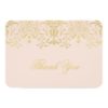 Flat Thank You Note Card | Gold Vintage Glamour Invitation Card