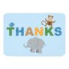 Flat Thank You Note Cards | Jungle Animals Invitation Card