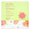 Floral Bridal Shower Trendy Lime Pink Tangerine Square Paper Invitation Card