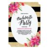 Floral Glam | Bachelorette Party Invitation Card
