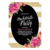Floral Glam | Bachelorette Party Invitation Card