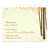 Forest Trees Save The Date Announcement - Orange - Invitation Card