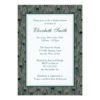 Formal Peacock Feathers Bridal Shower Invitation Card