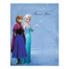 Frozen Anna And Elsa Snowflake Thank You Paper Invitation Card