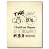 Fun And Cute Save The Date - This Just Got Real! Postcard