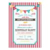 Fun Circus Birthday Party Invitation Card