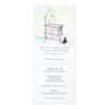Girl Baby Shower Invitation - Baby Crib Invitation Card
