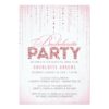 Glitter Look Bachelorette Party Invitation Card