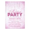 Glitter Look Bachelorette Party Invitation Card