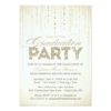 Glitter Look Graduation Party Invitation Card