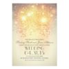 Glitter String Lights Elegant Vintage Wedding Invitation Card
