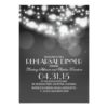 Glitter String Lights Vintage Rehearsal Dinner Invitation Card