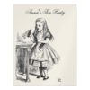 Gold Alice In Wonderland Tea Party Birthday Paper Invitation Card