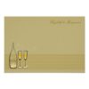 Gold Champagne Bubbles Wedding Thank You Note Paper Invitation Card
