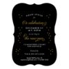 Gold Confetti Holiday Party Invitations