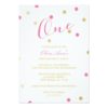 Gold Glitter Confetti Birthday Invitation Card
