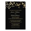 Gold Glitter Confetti Wedding Invitation Card