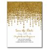 Gold Glitter Foil Confetti Save The Date Postcards