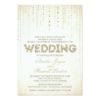 Gold Glitter Look Wedding Invitation Card