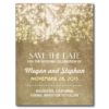 Gold Vintage String Lights Save The Date Portcards Postcard