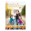 Grateful Leaves Thanksgiving Photo Card Invitation Card