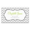 Gray Chevron Double-Sided Standard Business Cards (Pack Of 100)