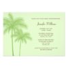 Green Palm Tree Bridal Shower Invitation Card