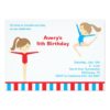 Gymnastics Girls Birthday Party Invitation Card