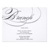 Elegant Script Brunch Invitation - Black Invitation Card